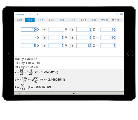 Calculadora para resolver sistemas de equações lineares